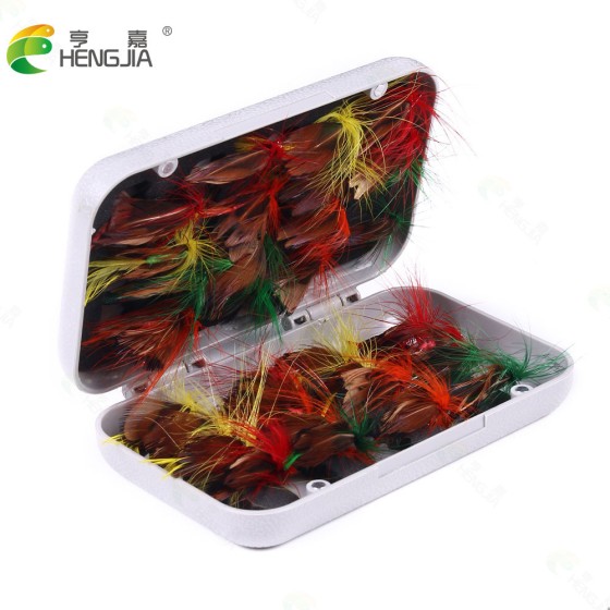 Fishing group fly hook new micro feather fly hook 32pcs boxed bait set