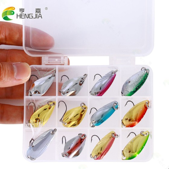 Luya sequin set fishing bait set flat vibration sequin micro object sequin box sequin