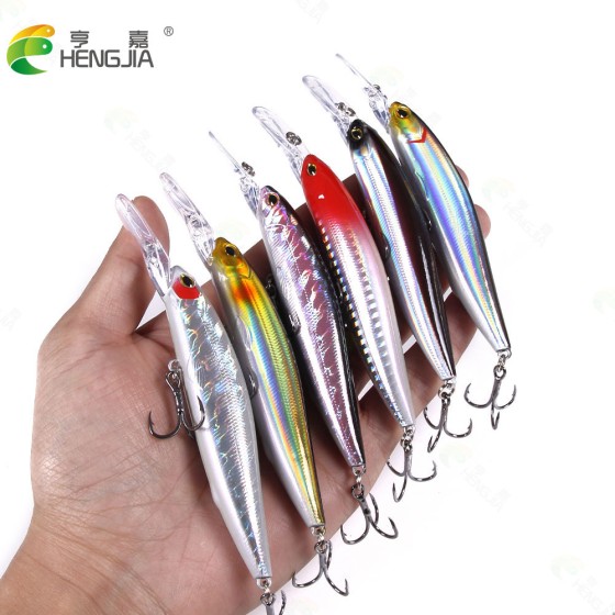 Suspended Mino Far throw Lure Magnet Bait Fish White Bend Fake Bait New Lure