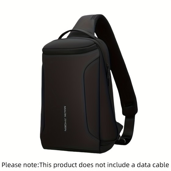 Men's multifunctional shoulder bag with large capacity for business and leisure