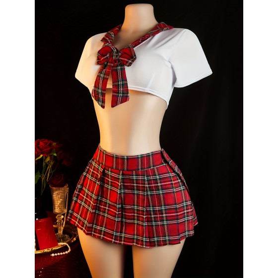 Sexy new role-playing uniform seduction set dating nightgown bedroom home outfit JK set